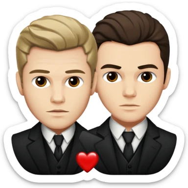 Klaus and elaijah mikaelson  sticker