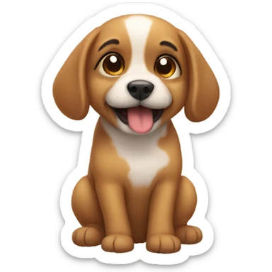 Cutest dog in the world sticker