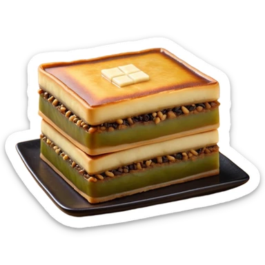 martabak manis-cinematic-realistic-martabak manis-dish-emoji,-depicted-as-a-single,-square-slice-of-sweet,-thick-martabak manis-with-a-rich,-indulgent-filling,-rendered-with-detailed-textures-and-vibrant,-appetizing-lighting sticker