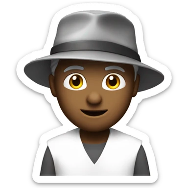 Squalo con cappello a cilindro  sticker