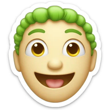 happy face gree sticker