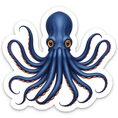 Giant Squid – Huge squid with long curling arms sticker