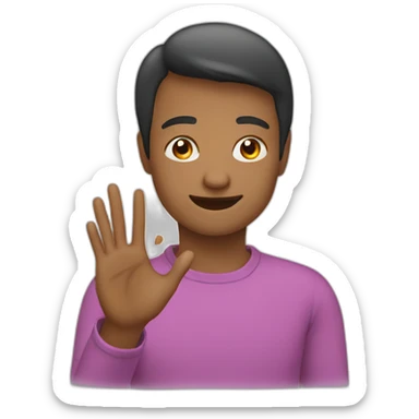 British sign language Alphabet A sticker