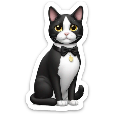 Tuxedo Cat Full Body sticker