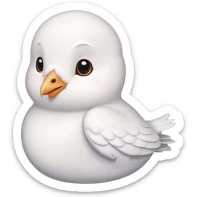 Cute White Dove sticker