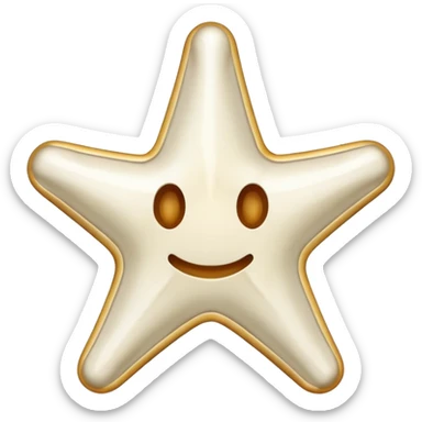 starshape made of bone sticker