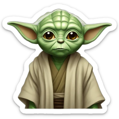 Mettre Yoda qui rigole sticker