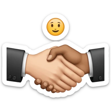 business handshake sticker