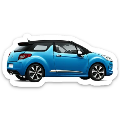 Citroën DS 3 blue  sticker