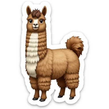 A yodelling llama sticker