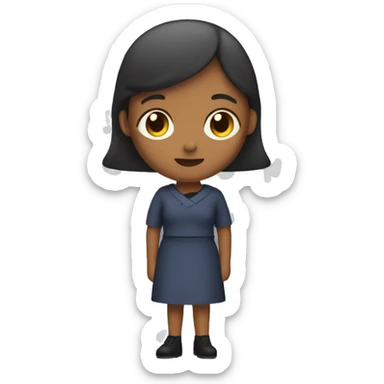 una mujer sosteniendo la letra ''x'' sticker