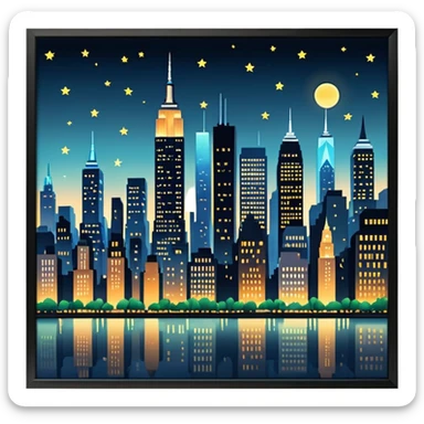 NYC Night sticker