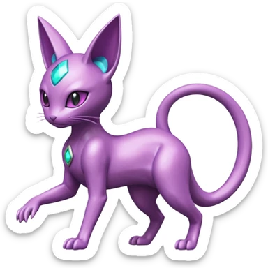 Mewtwo-Purrloin-Genesect-Deoxys-Espeon-alien-hybrid-fusion sticker