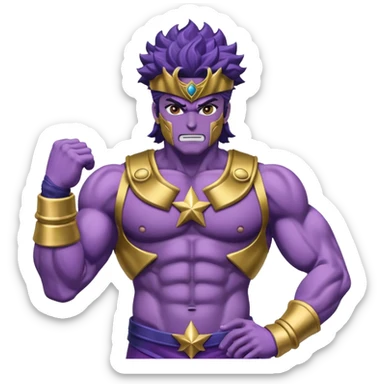 J’aimerais que tu me crées un emoji sur star Platinum dans jojo bizarre Adventure sticker