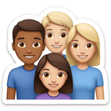 Grupo de cuatro amigas sticker