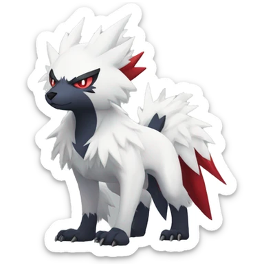 Cool Edgy Absol-Zangoose-Quilava, full body sticker