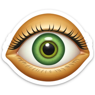 Ojos verdes (Solo el ojo) sticker