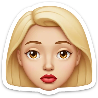 side eye emoji with pursed lips sticker