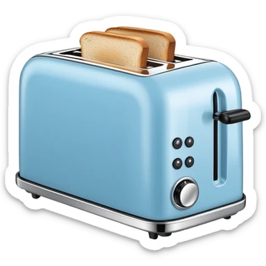 light blue toaster sticker