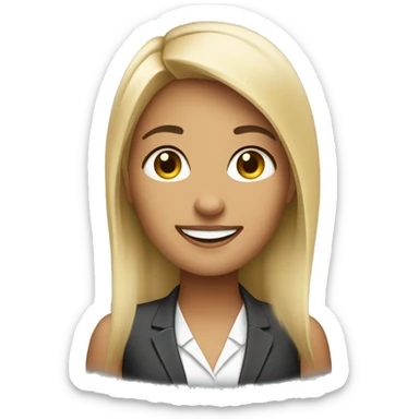 HR girl corporate with benefit  sticker