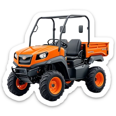 Farm Utility Vehicle (UTV) - Kubota RTV-XG850 (Model Year: 2021) (Iconic colour: Orange) sticker