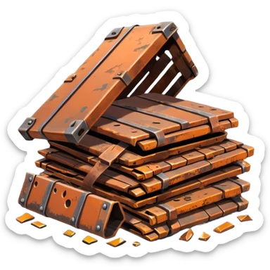 débrouillard ferraille cuivre  post apo survie loot gaming pas de personnage sticker