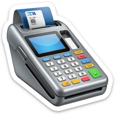 Máquina de passar cartão de crédito point 2025 sticker