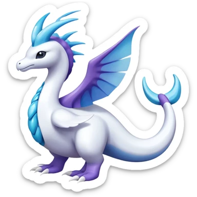 lugia-dragonair-suicune-hybrid, full body sticker