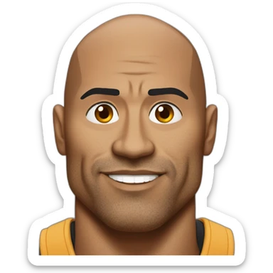 The rock avec le sourcil levé sticker