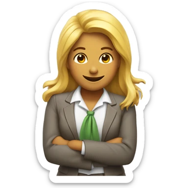 chica con traje de rana riendo sticker