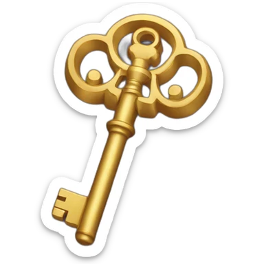 golden key sticker