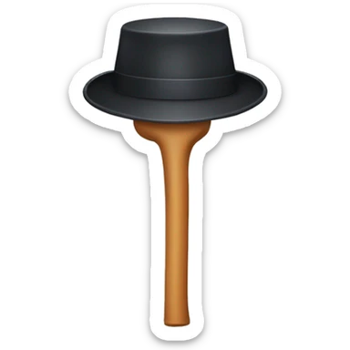 Cane con cappello a cilindro  sticker