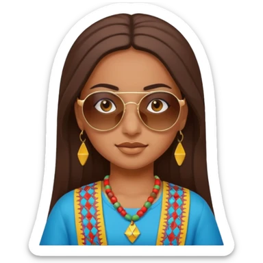 Emoji morrocan amazigh fille sticker