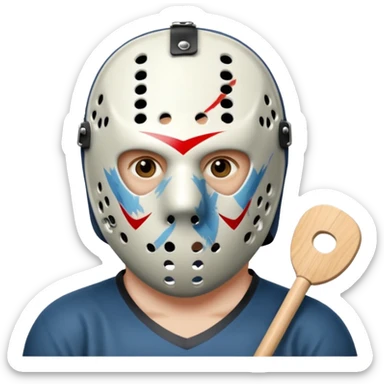 Jason Voorhees, looking cute, looks like he is in love sticker