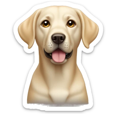 Perro labrador claro sticker