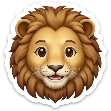 lion jesus smiles and makes a great impression sticker