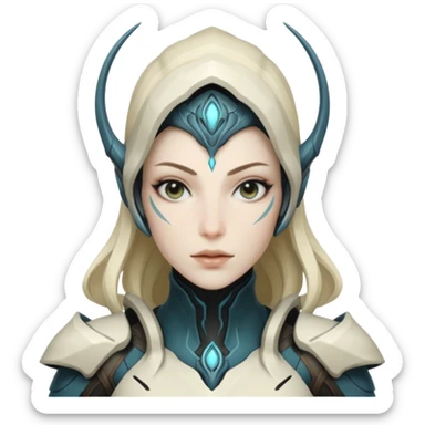 give me a warframe syrin gigachat face sticker