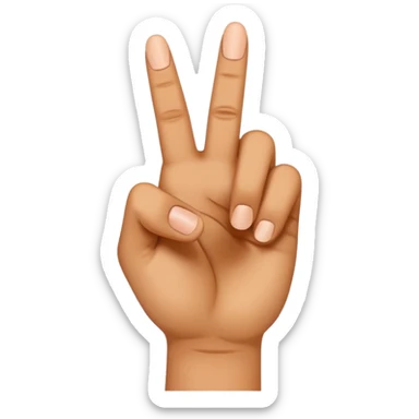  Can you do the Oke sign but than with de middle vinger.  sticker