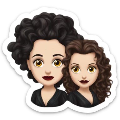 helena bonham carter and bellatrix lestrange sticker