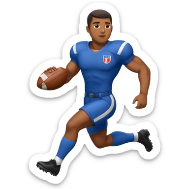 Black man playing football sticker