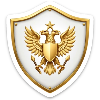 dominus' emblem holy shield sticker