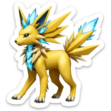 Mechanical Manectric-Zeraora-Jolteon-Fakémon-Pokémon-creature-fusion (full body) sticker