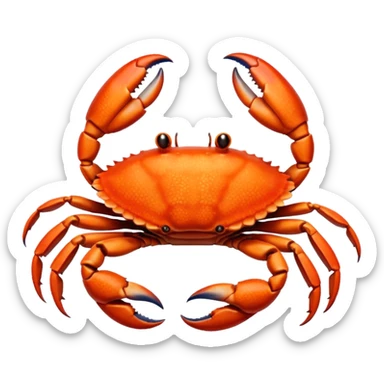 Crab left hand emoji sticker