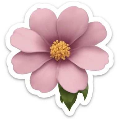 beautiful dusky pink olor flower sticker