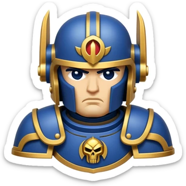 warhammer 40k space marine emoji sticker