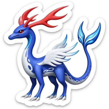 Xerneas-Kyogre-Lugia-Fakémon-hybrid-creature (full body)  sticker