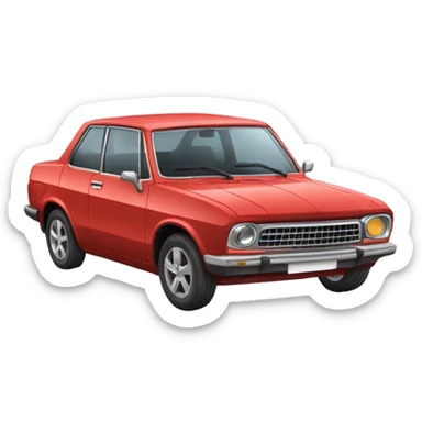 une voiture squelette sticker