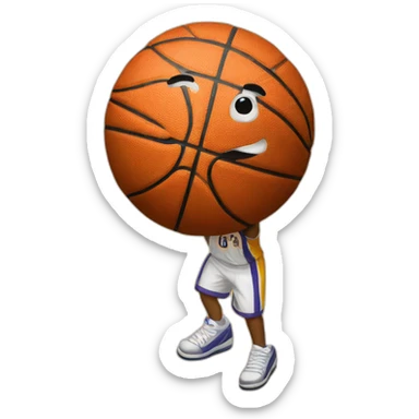 una canasta de basquet sticker