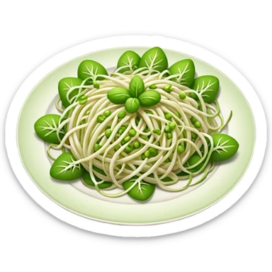 Bean sprouts laid sticker