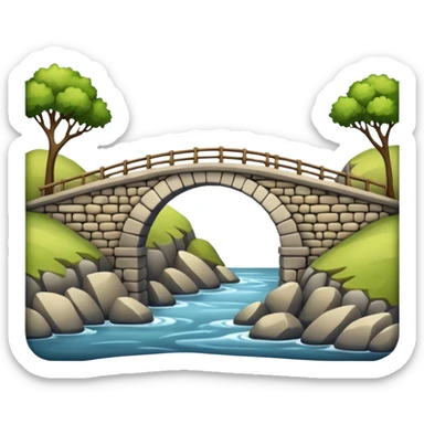 a Bridge Between Land sticker